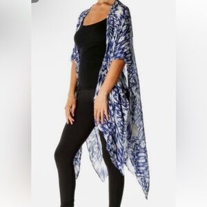 Anthropologie Blue and White Kimono